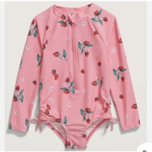 Old navy strawberry swimsuit 3T